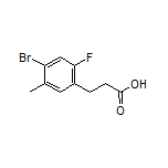 3-(4-溴-2-氟-5-己基苯基)丙酸