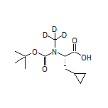 (S)-2-[Boc(甲基-d3)氨基]-3-环丙基丙酸