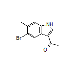 3-乙酰基-5-溴-6-甲基吲哚