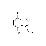 4-溴-3-乙基-7-氟-1H-吲哚