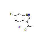 3-乙酰基-4-溴-6-氟吲哚