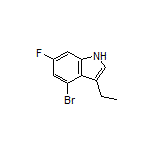 4-溴-3-乙基-6-氟-1H-吲哚