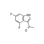 3-乙酰基-4,6-二氟吲哚