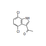 3-乙酰基-4,7-二氯吲哚