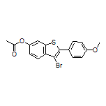 乙酸[3-溴-2-(4-甲氧基苯基)-6-苯并噻吩基]酯