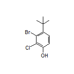 3-溴-4-(叔丁基)-2-氯苯酚