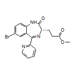 (S)-3-[7-溴-2-氧代-5-(2-吡啶基)-2,3-二氢-1H-苯并[e][1,4]二氮杂卓-3-基]丙酸甲酯
