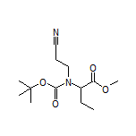 2-[Boc-(2-氰基乙基)氨基]丁酸甲酯
