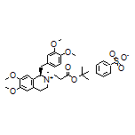 (1R,2R)-2-(2-Boc-乙基)-1-(3,4-二甲氧基苄基)-6,7-二甲氧基-2-甲基-1,2,3,4-四氢异喹啉-2-鎓苯磺酸盐