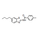 N-(6-丁基-2-苯并噻唑基)-4-甲基苯甲酰胺
