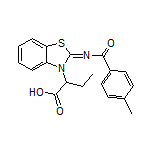 2-[2-[(4-甲基苯甲酰基)亚氨基]苯并噻唑-3(2H)-基]丁酸