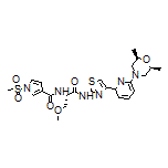 N-[(S)-1-[[4-[6-[(2R,6S)-2,6-二甲基(4-吗啉基)]-2-吡啶基]-2-噻唑基]氨基]-3-甲氧基-1-氧代-2-丙基]-1-(甲砜基)-1H-吡咯-3-甲酰胺