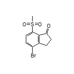4-溴-7-(甲砜基)-1-茚满酮