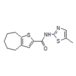 N-(5-甲基-2-噻唑基)-5,6,7,8-四氢-4H-环戊并[b]噻吩-2-甲酰胺