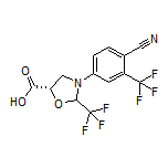 (5S)-3-[4-氰基-3-(三氟甲基)苯基]-2-(三氟甲基)噁唑烷-5-甲酸