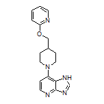 7-[4-[(2-吡啶基氧基)甲基]-1-哌啶基]-1H-咪唑并[4,5-b]吡啶