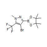 4-溴-1-甲基-5-(三氟甲基)-1H-吡唑-3-硼酸频哪醇酯