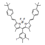 3,7-双[(E)-4-(叔丁基)苯乙烯基]-10-(3,5-二碘-4-甲基苯基)-5,5-二氟-1,9-二甲基-5H-二吡咯并[1,2-c:2’,1’-f][1,3,2]二氮杂环己硼烷-4-鎓-5-盐