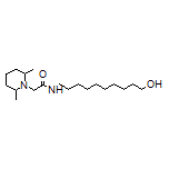 2-(2,6-二甲基-1-哌啶基)-N-(10-羟基癸基)乙酰胺