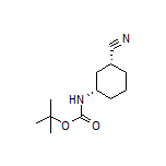 (1R,3S)-3-(Boc-氨基)环己烷甲腈