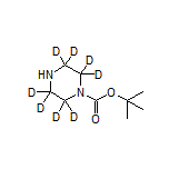 1-Boc-哌嗪-2,2,3,3,5,5,6,6-d8
