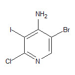 5-溴-2-氯-3-碘吡啶-4-胺