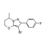 3-溴-2-(4-氟苯基)-7-甲基-6,7-二氢-5H-吡唑并[5,1-b][1,3]噁嗪