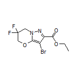 3-溴-6,6-二氟-6,7-二氢-5H-吡唑并[5,1-b][1,3]噁嗪-2-甲酸乙酯