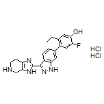 5-乙基-2-氟-4-[3-(4,5,6,7-四氢-3H-咪唑并[4,5-c]吡啶-2-基)-1H-吲唑-6-基]苯酚二盐酸盐