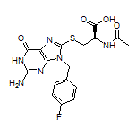 (R)-2-乙酰氨基-3-[[2-氨基-9-(4-氟苄基)-6-氧代-6,9-二氢-1H-嘌呤-8-基]硫基]丙酸