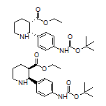 顺式-2-[4-(Boc-氨基)苯基]哌啶-3-甲酸乙酯