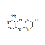 3-氯-4-[(5-氯-2-吡嗪基)硫基]吡啶-2-胺