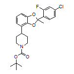 1-Boc-4-[2-(4-氯-2-氟苯基)-2-甲基苯并[d][1,3]二噁茂-4-基]哌啶