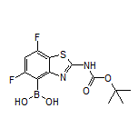 2-(Boc-氨基)-5,7-二氟苯并噻唑-4-硼酸