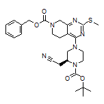 (S)-2-[1-Boc-4-[7-Cbz-2-(甲硫基)-5,6,7,8-四氢吡啶并[3,4-d]嘧啶-4-基]-2-哌嗪基]乙腈