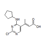 (E)-3-[2-氯-4-(环戊基氨基)-5-嘧啶基]-2-丁烯酸