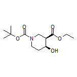 (3R,4S)-1-Boc-4-羟基哌啶-3-甲酸乙酯
