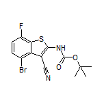4-溴-2-(Boc-氨基)-7-氟苯并[b]噻吩-3-甲腈