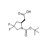 (R)-1-Boc-4,4-二氟吡咯烷-2-乙酸