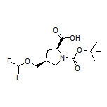 (2S,4S)-1-Boc-4-[(二氟甲氧基)甲基]吡咯烷-2-甲酸