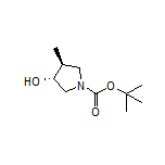 (3R,4S)-1-Boc-3-羟基-4-甲基吡咯烷