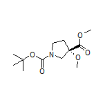 (S)-1-Boc-3-甲氧基吡咯烷-3-甲酸甲酯