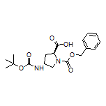(2S,4R)-1-Cbz-4-(Boc-氨基)吡咯烷-2-甲酸