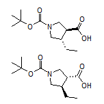 反式-1-Boc-4-乙基吡咯烷-3-甲酸