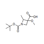 1-Boc-3-甲氧基-2-甲基氮杂环丁烷-3-甲酸