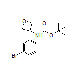 3-(Boc-氨基)-3-(3-溴苯基)氧杂环丁烷