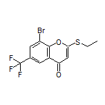 8-溴-2-(乙硫基)-6-(三氟甲基)-4H-色烯-4-酮