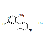 6-氯-4-(4-氟-2-甲基苯基)吡啶-3-胺盐酸盐