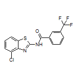 N-(4-氯-2-苯并噻唑基)-3-(三氟甲基)苯甲酰胺