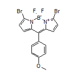 3,7-二溴-5,5-二氟-10-(4-甲氧基苯基)-5H-二吡咯并[1,2-c:2’,1’-f][1,3,2]二氮杂环己硼烷-4-鎓-5-盐